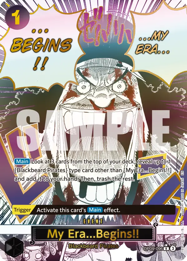 My Era...Begins!! (Alt Art), Premium Booster -The Best- Vol. 2 OP09-096