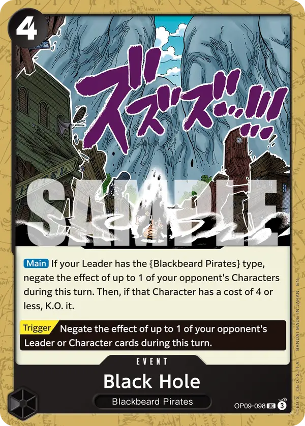 Black Hole (Reprint), Premium Booster -The Best- Vol. 2 OP09-098