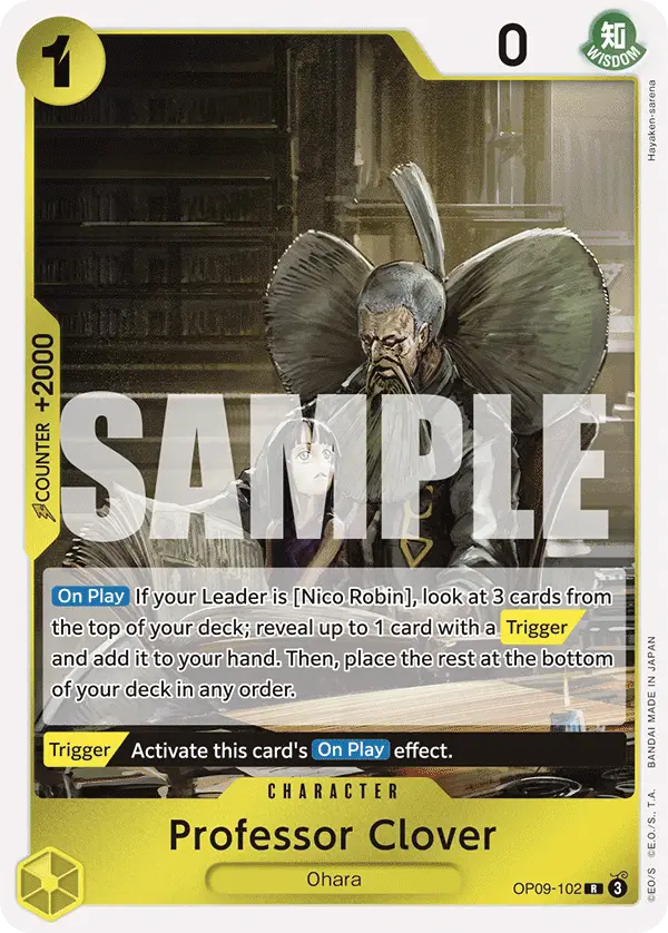Professor Clover, Emperors in the New World OP09-102