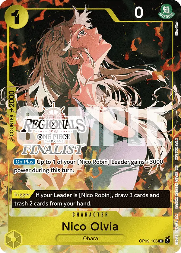 Nico Olvia (Offline Regional Finalist Card Set 2025 Vol.1), One Piece Promotion Cards OP09-106