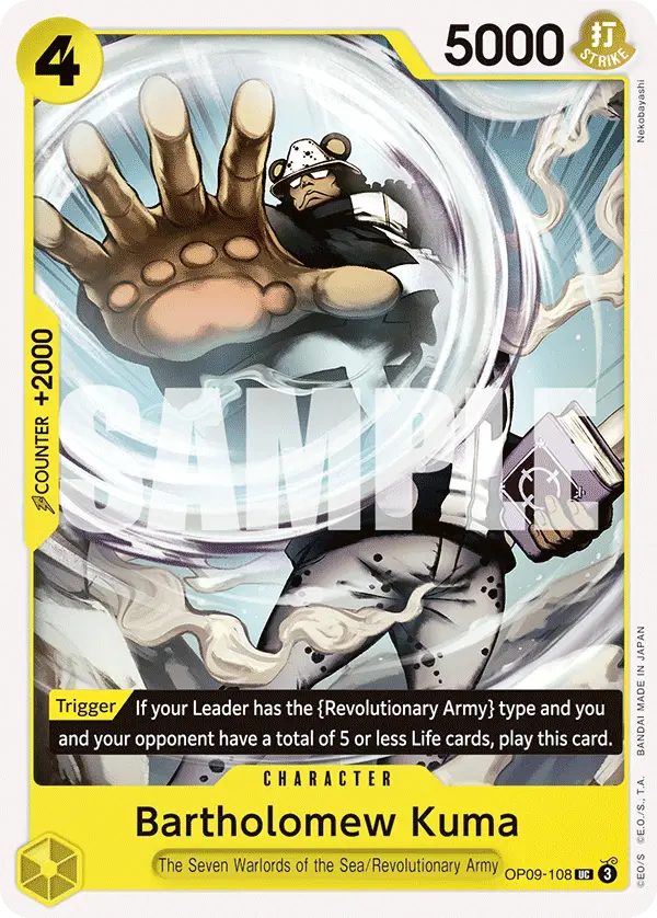 Bartholomew Kuma, Emperors in the New World OP09-108