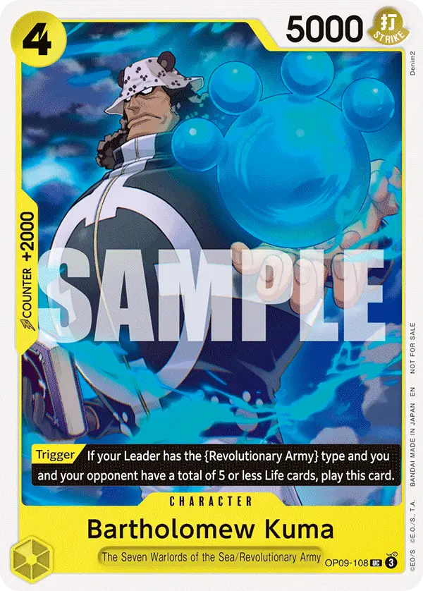 Bartholomew Kuma (Tournament Pack 2025 Vol. 4), One Piece Promotion Cards OP09-108