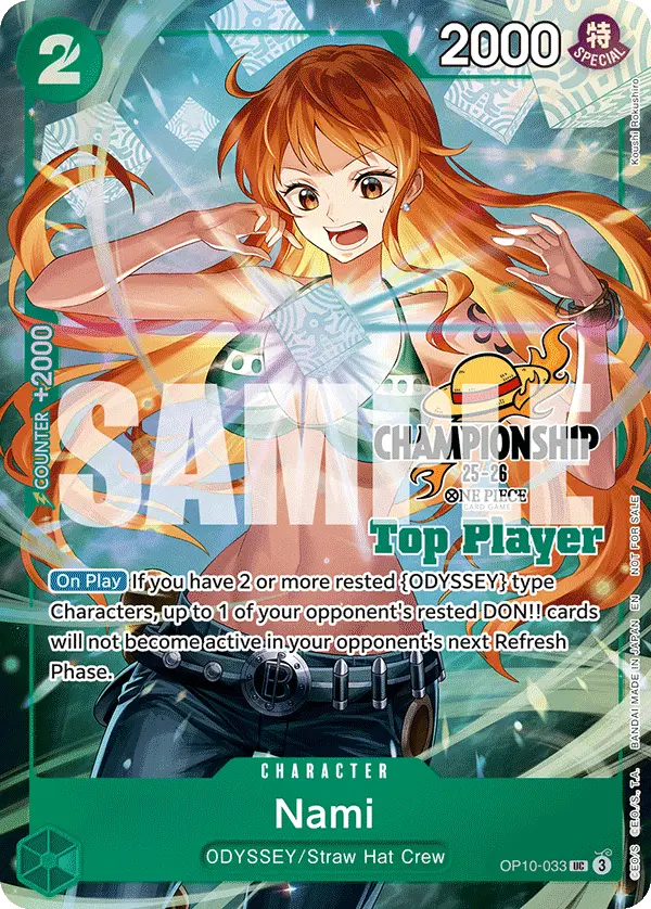 Nami (CS 25-26 Top Player Pack), One Piece Promotion Cards OP10-033
