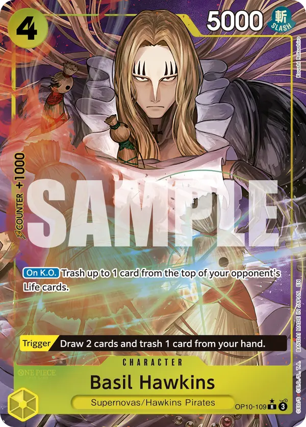 Basil Hawkins (Alt Art), Premium Booster -The Best- Vol. 2 OP10-109