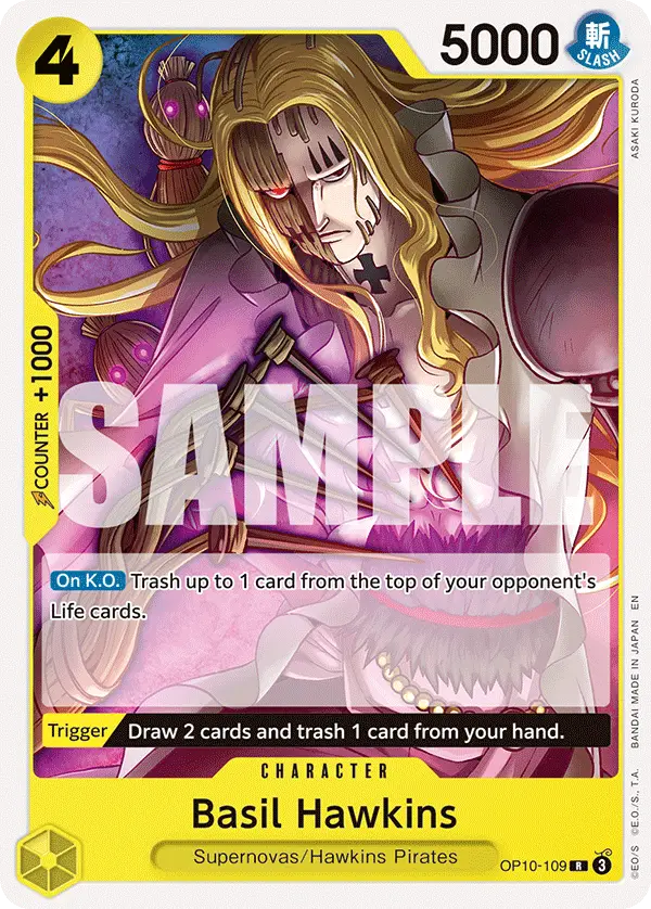Basil Hawkins, Starter Deck 36 YELLOW Eustass"Captain"Kid OP10-109
