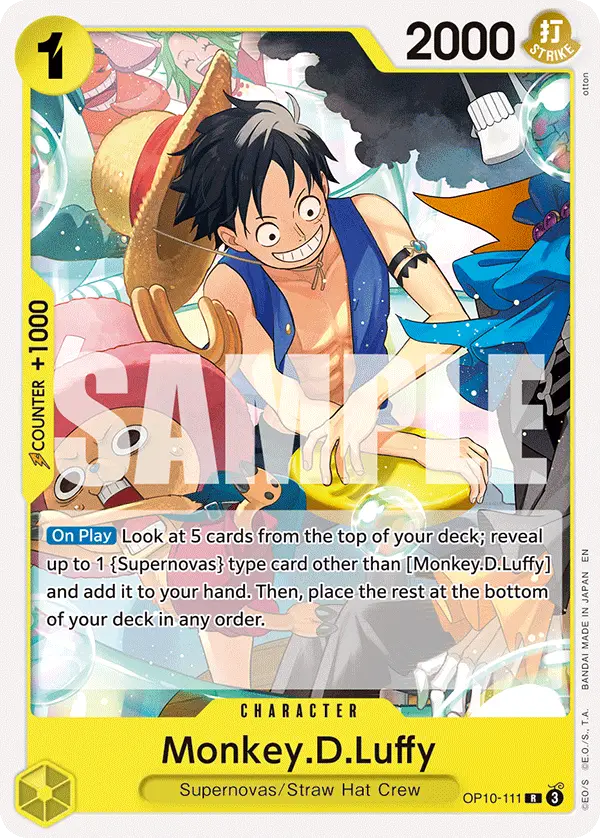 Monkey.D.Luffy, Starter Deck 36 YELLOW Eustass"Captain"Kid OP10-111