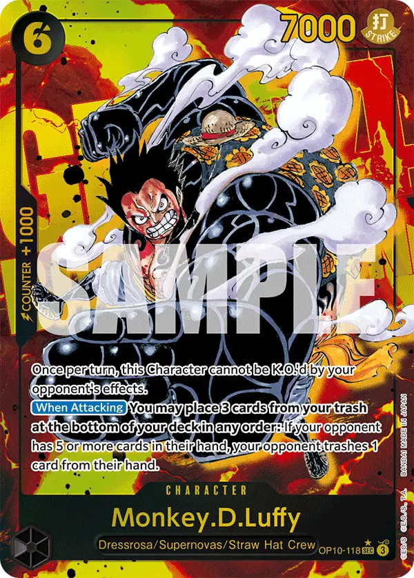 Monkey.D.Luffy (Alt Art), Royal Blood OP10-118