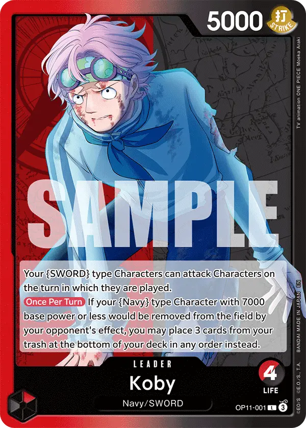 Koby, A Fist of Divine Speed OP11-001