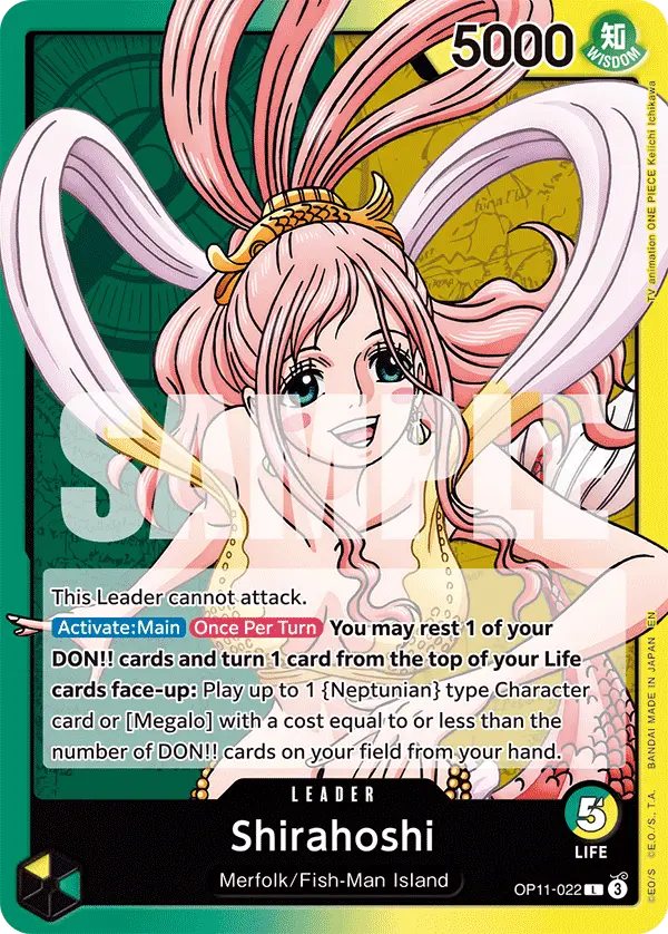 Shirahoshi, A Fist of Divine Speed OP11-022
