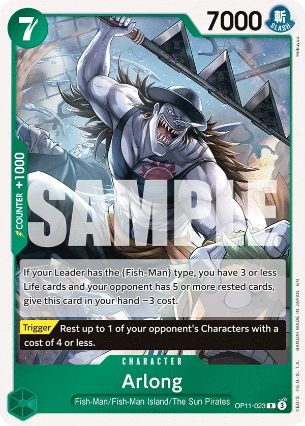 Arlong, A Fist of Divine Speed OP11-023