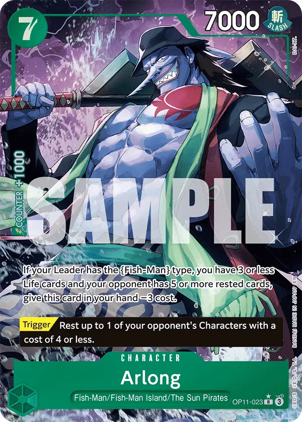 Arlong (Alt Art), A Fist of Divine Speed OP11-023