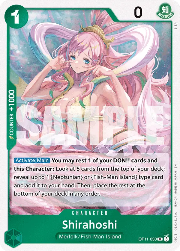 Shirahoshi, A Fist of Divine Speed OP11-030