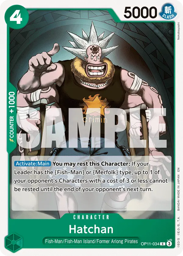 Hatchan, A Fist of Divine Speed OP11-034