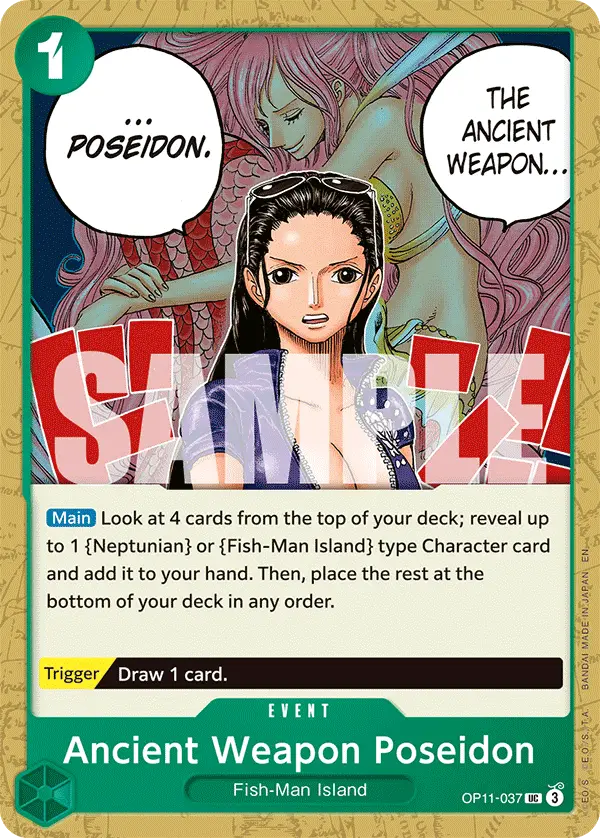 Ancient Weapon Poseidon, A Fist of Divine Speed OP11-037