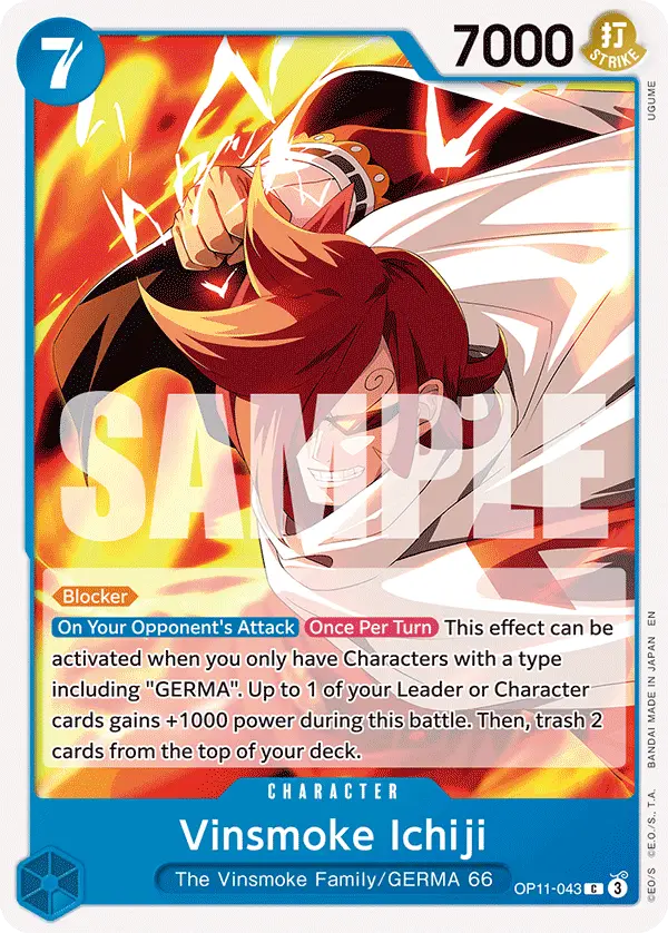 Vinsmoke Ichiji, A Fist of Divine Speed OP11-043