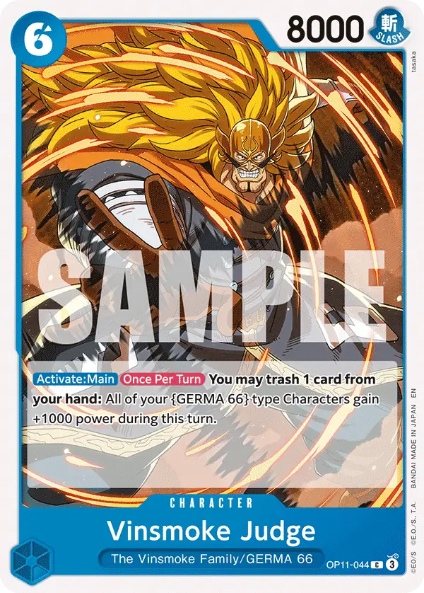 Vinsmoke Judge, A Fist of Divine Speed OP11-044