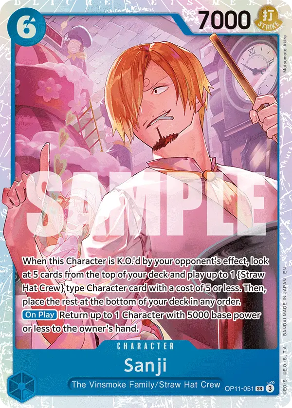 Sanji, A Fist of Divine Speed OP11-051