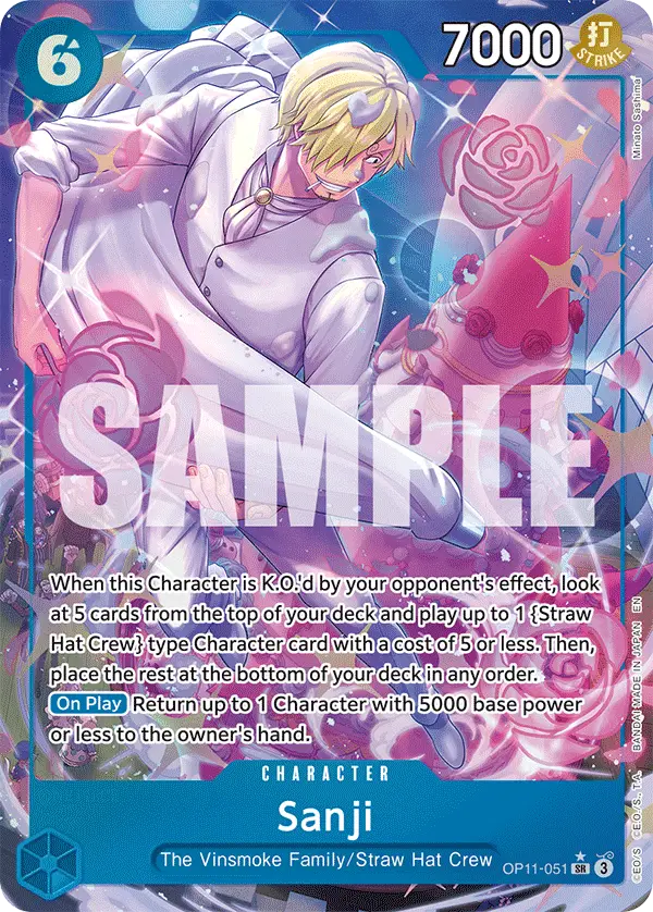 Sanji (Alt Art), A Fist of Divine Speed OP11-051