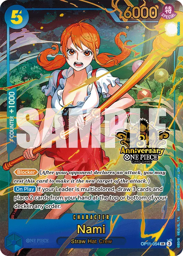 Nami (Japanese Version 3rd Anniversary Set), One Piece Promotion Cards OP11-054