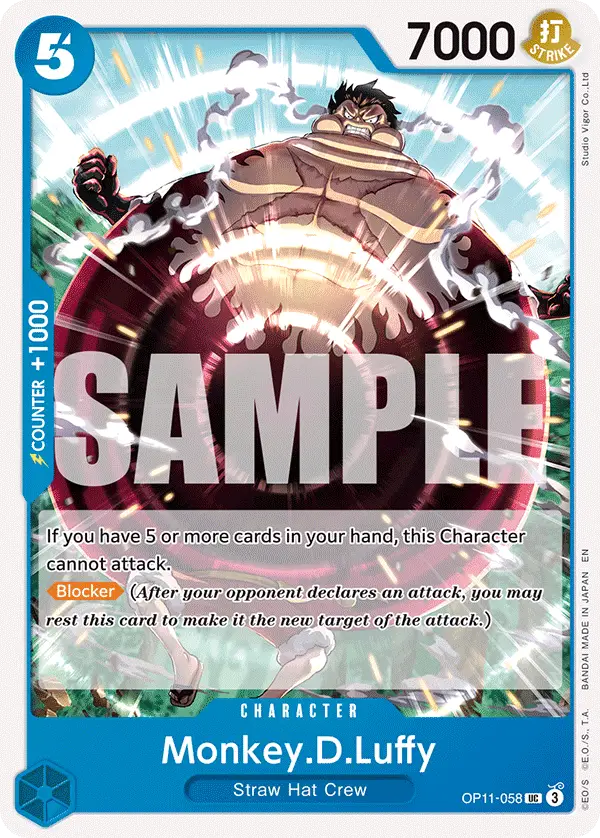 Monkey.D.Luffy, A Fist of Divine Speed OP11-058
