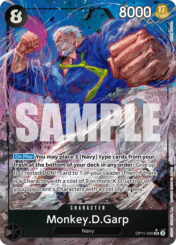 Monkey.D.Garp (Alt Art), A Fist of Divine Speed OP11-095