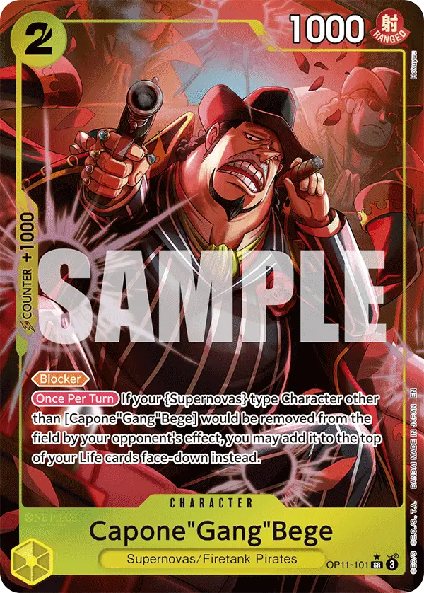 Capone"Gang"Bege (Alt Art), A Fist of Divine Speed OP11-101