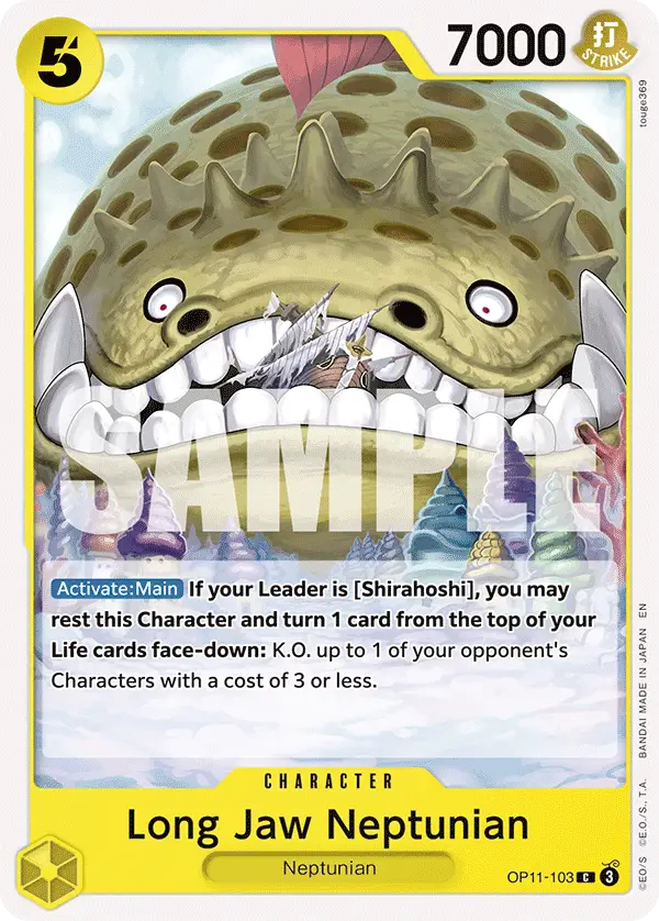 Long-Jaw Neptunian, A Fist of Divine Speed OP11-103