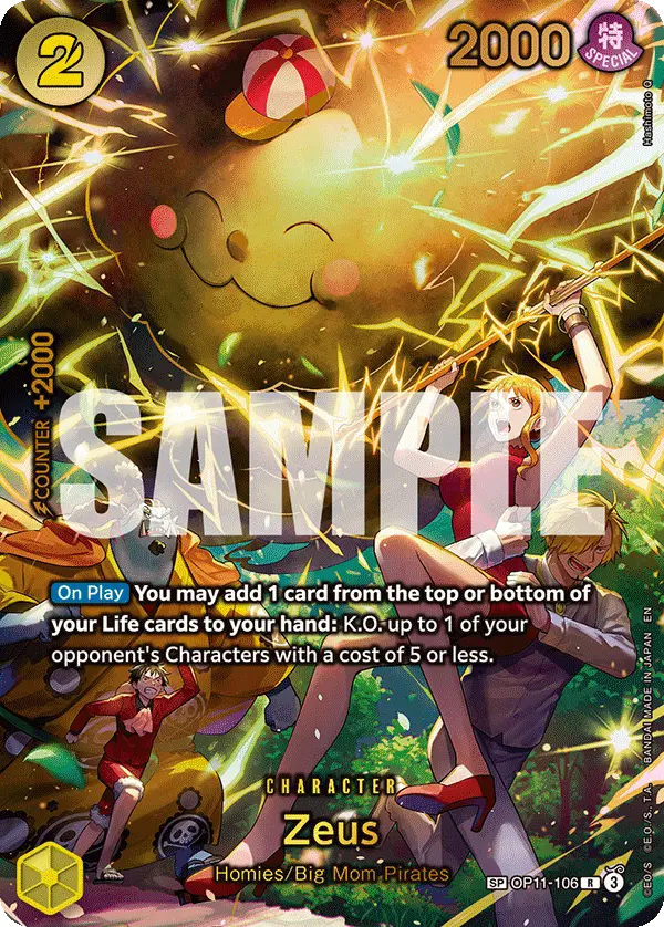 Zeus (SP), Adventure on Kami's Island OP11-106