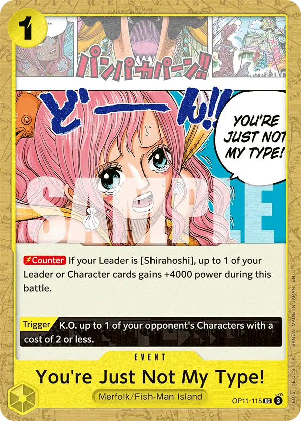 You're Just Not My Type!, A Fist of Divine Speed OP11-115