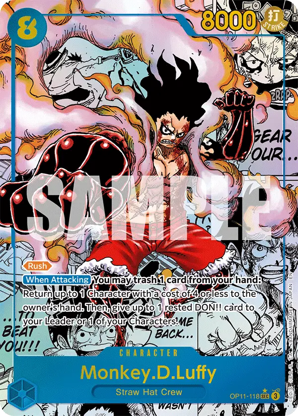 Monkey.D.Luffy (Manga), A Fist of Divine Speed OP11-118