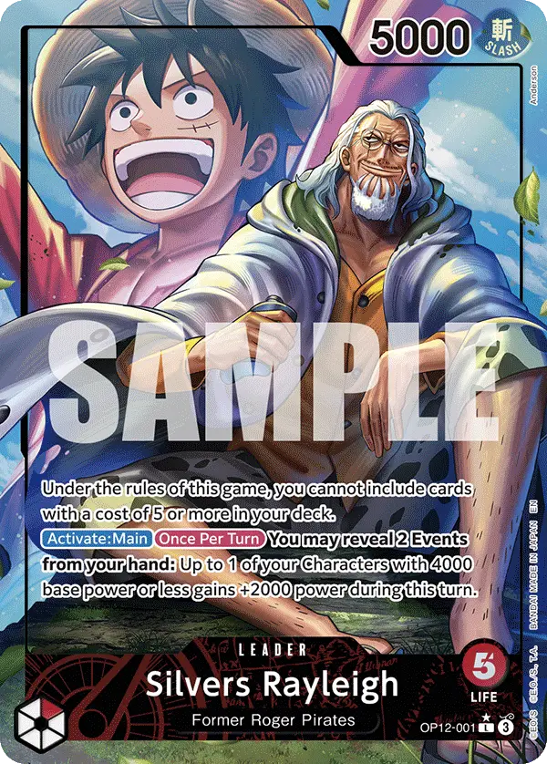 Silvers Rayleigh (Alt Art), Legacy of the Master OP12-001