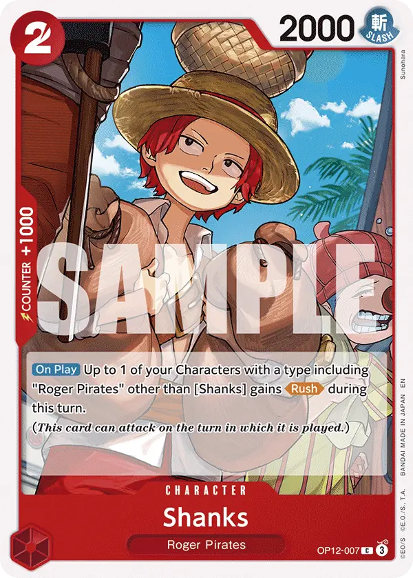 Shanks, Legacy of the Master OP12-007