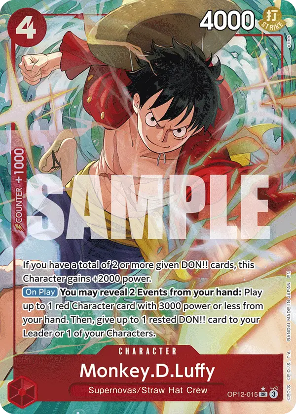 Monkey.D.Luffy (Alt Art), Legacy of the Master OP12-015