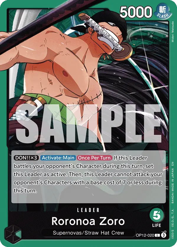 Roronoa Zoro, Legacy of the Master OP12-020