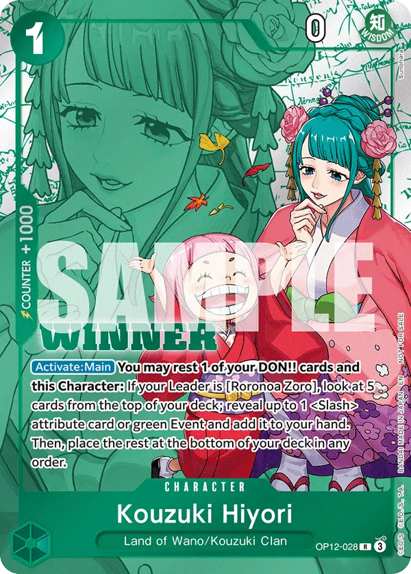 Kouzuki Hiyori (Winner Pack 2026 Vol. 1), One Piece Promotion Cards OP12-028
