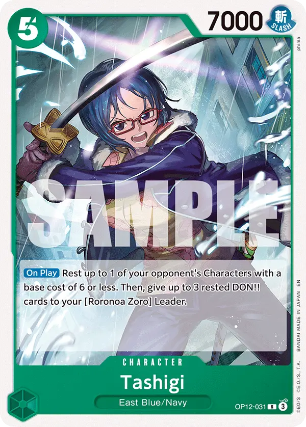 Tashigi, Starter Deck 32 GREEN Roronoa Zoro OP12-031