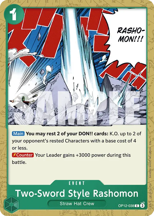 Two-Sword Style Rashomon, Legacy of the Master OP12-038
