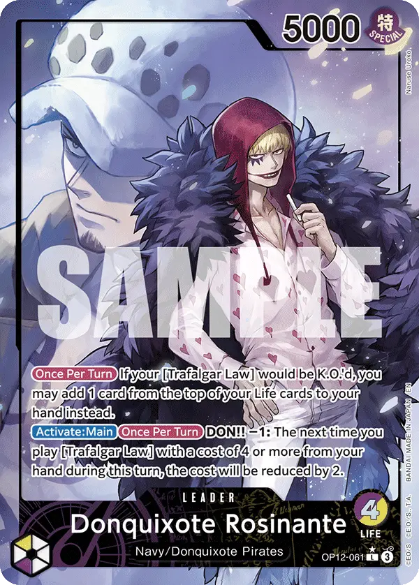 Donquixote Rosinante (Alt Art), Legacy of the Master OP12-061