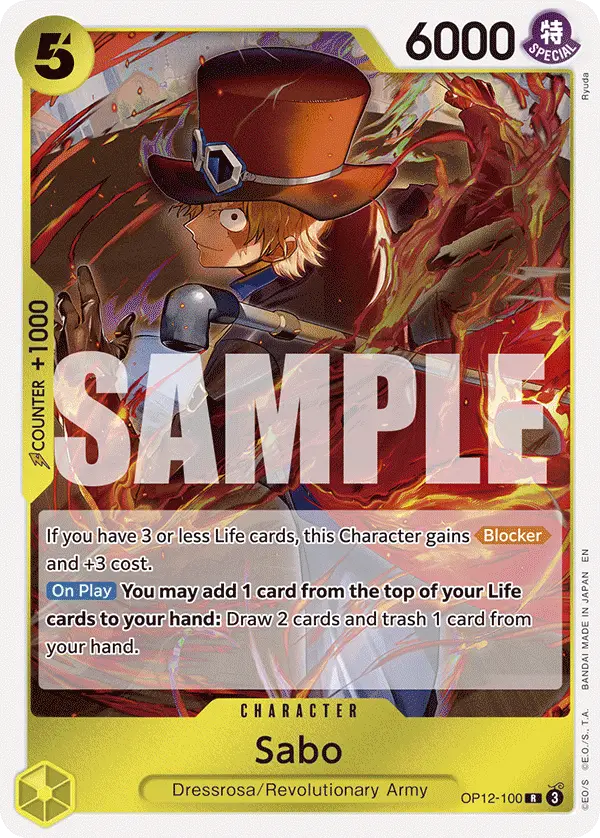 Sabo, Legacy of the Master OP12-100