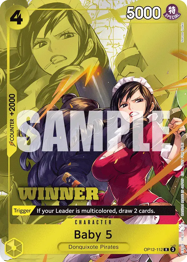 Baby 5 (Winner Pack 2026 Vol. 1), One Piece Promotion Cards OP12-112