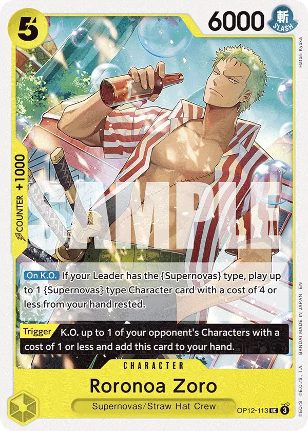 Roronoa Zoro, Legacy of the Master OP12-113