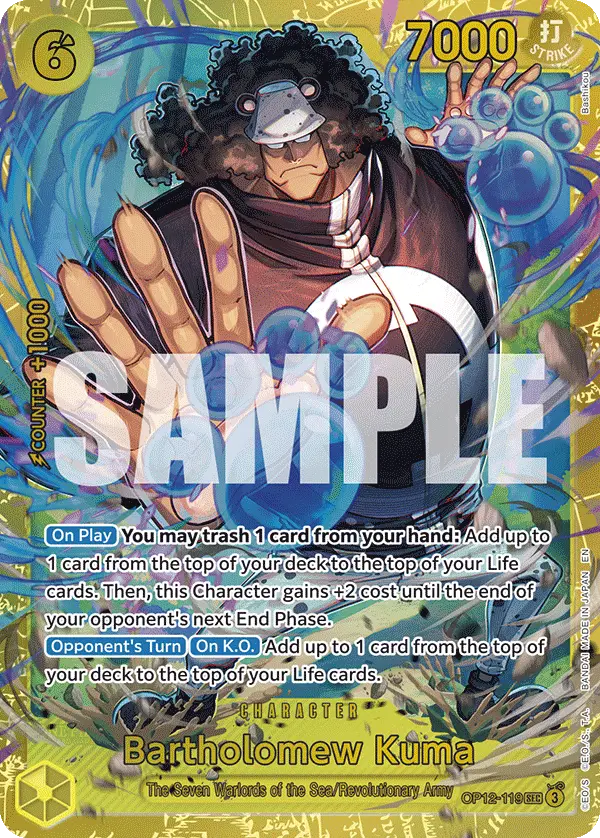 Bartholomew Kuma, Legacy of the Master OP12-119