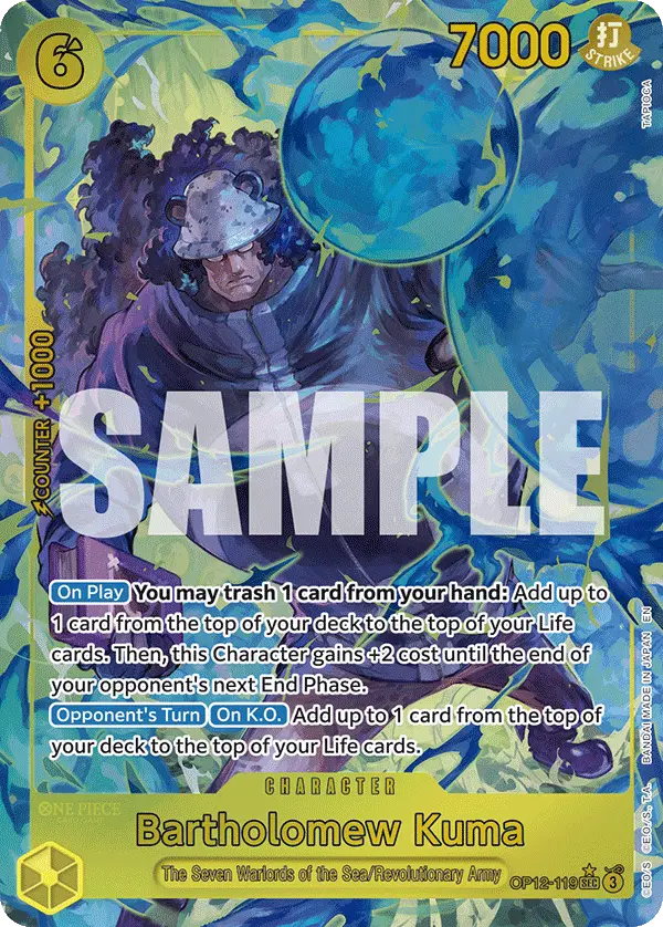 Bartholomew Kuma (Alt Art), Legacy of the Master OP12-119