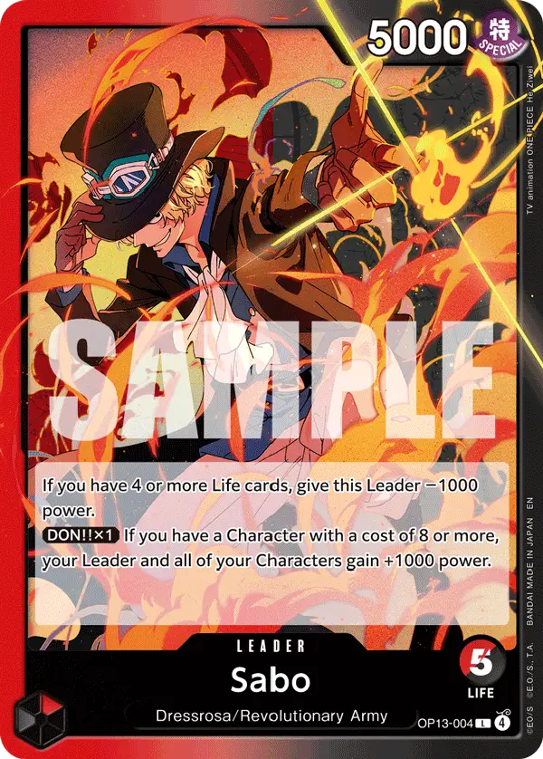 Sabo, Carrying On His Will OP13-004
