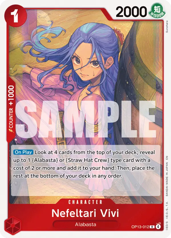 Nefeltari Vivi, Carrying On His Will OP13-012
