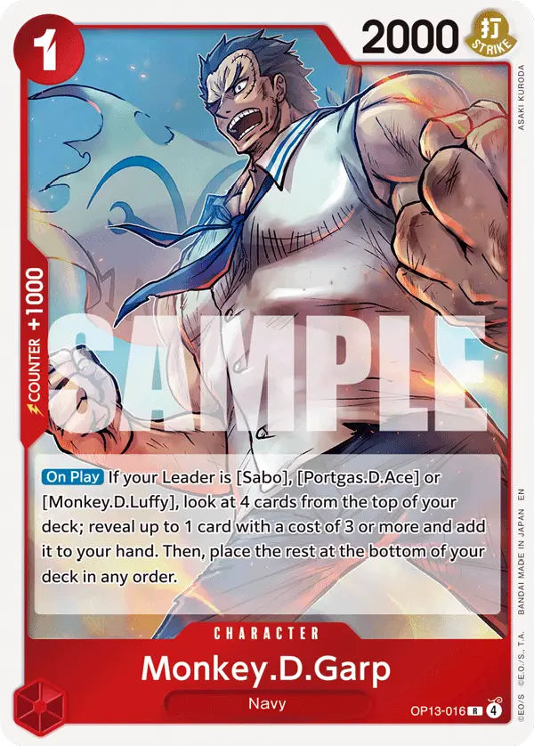 Monkey.D.Garp, Carrying On His Will OP13-016