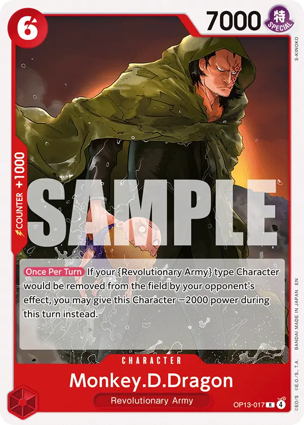 Monkey.D.Dragon, Starter Deck 35 RED/BLACK Sabo OP13-017