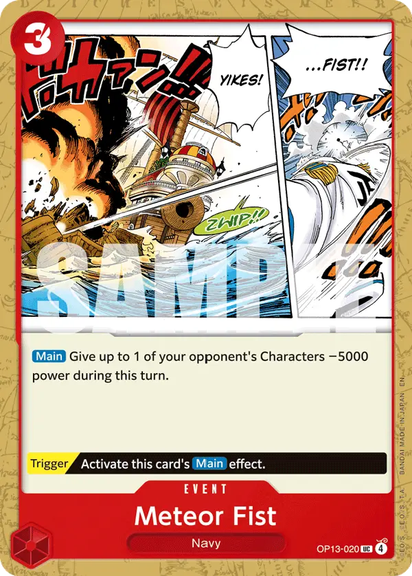 Meteor Fist, Carrying On His Will OP13-020