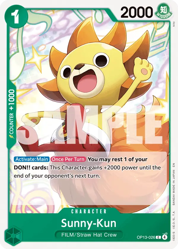 Sunny-Kun, Carrying On His Will OP13-026
