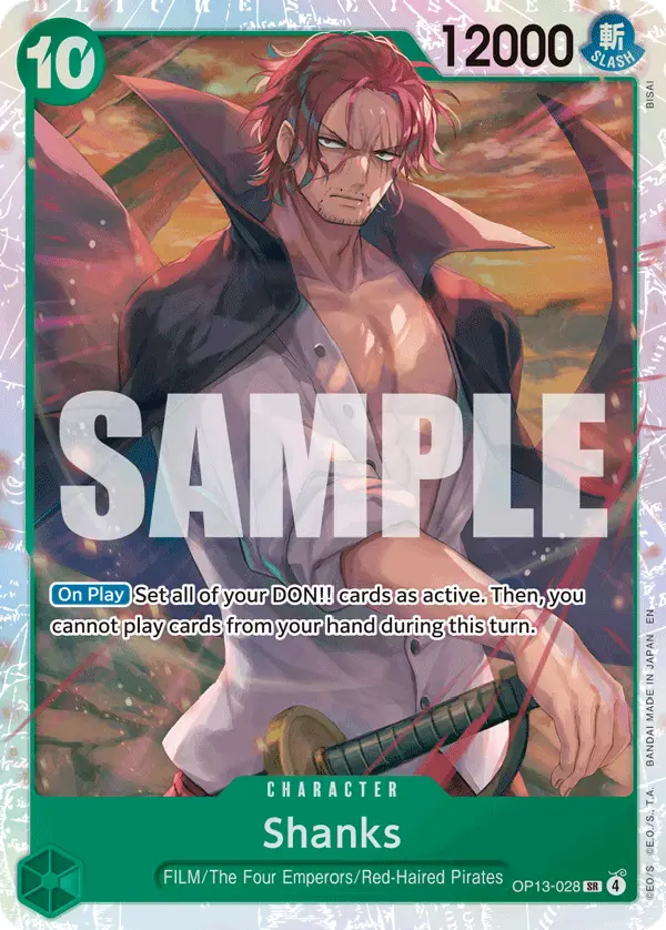 Shanks, Carrying On His Will OP13-028
